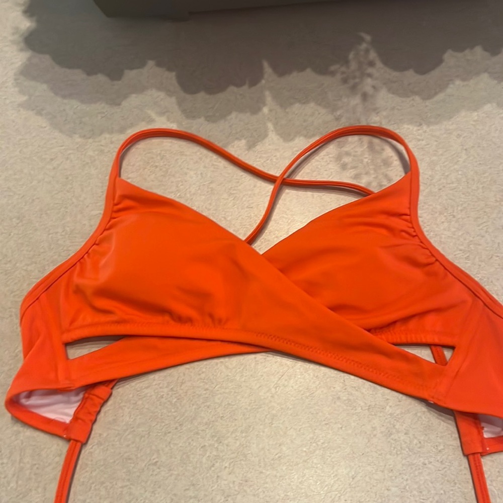 Pink swim/sport top